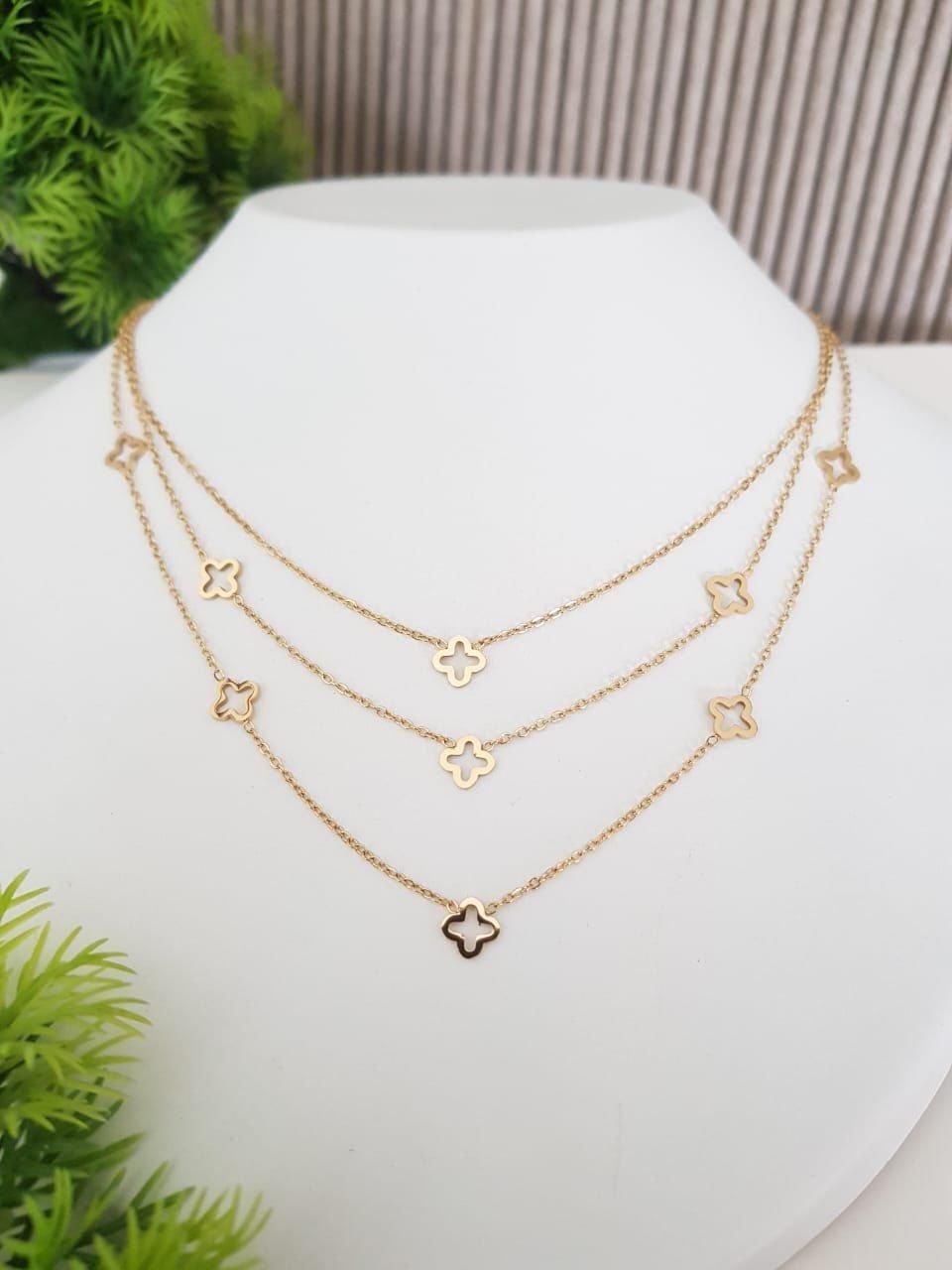BLUE WAVE handmade gold necklace collection
